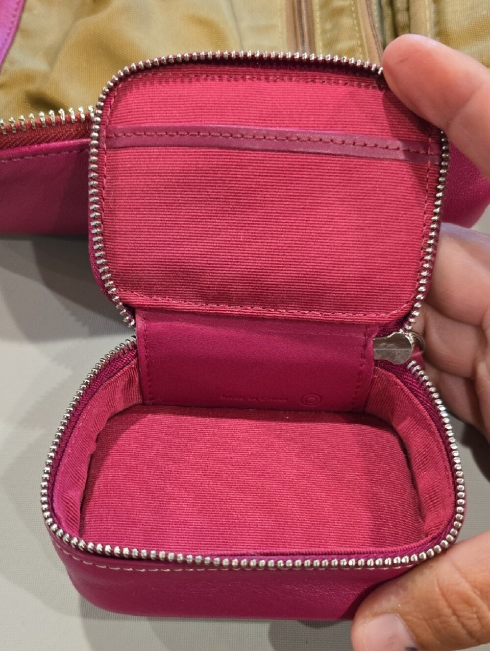 Coach Hot Pink Leather Tote Toiletries Cosmetic Y2K Rare Vintage Matching SET! - Picture 16 of 16